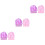 6Pcs Assorted Color Elastic Sleeping Cap Wide Side Bonnet for Hair Use 5