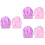 6Pcs Assorted Color Elastic Sleeping Cap Wide Side Bonnet for Hair Use 6