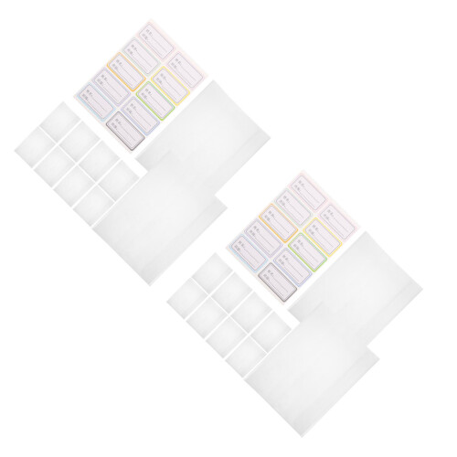 2 Pcs Book Cover Dad Clear Textbook Protector Transparent Sleeve 2