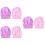 6Pcs Assorted Color Elastic Sleeping Cap Wide Side Bonnet for Hair Use 7