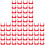 3Pcs Red PVC U Shape for Water Cable and Gas Pipe Support 2