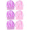 6Pcs Assorted Color Elastic Sleeping Cap Wide Side Bonnet for Hair Use 8