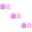 6Pcs Assorted Color Elastic Sleeping Cap Wide Side Bonnet for Hair Use 9