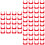 3Pcs Red PVC U Shape for Water Cable and Gas Pipe Support 5