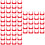 3Pcs Red PVC U Shape for Water Cable and Gas Pipe Support 6