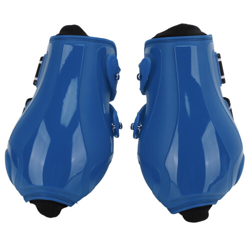 Strong Support Breathable Horse Hind Leg Boots Blue M Size 1