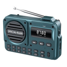 Draagbare Digitale Radio, -Compatibele 5.0 FM-Radio-Ontvanger met LED-Display, U-Disk, TF-Kaart, MP3-Weergave, Luidspreker B