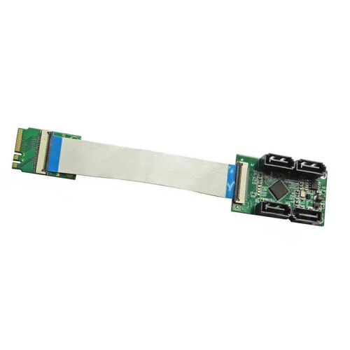 1PCS ASM1064 M.2 WiFi to 4  3.0 Adapter Extension Cables Connector 2