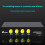 4 Port USB 2.0 Sharing  Switcher 4 in 1 Out Printer Adapter Box for PC Scanner Printer Laptop Desktop Computer 7