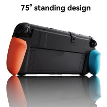 For Switch2 Case Plastic Grip Protective Shell+Joystick Caps+Direction Keys Kit for Switch2 Grip Case Dust-Proof Cover A