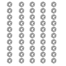 Écrous hexagonaux en acier inoxydable de grade industriel A2‑70, 50 pièces, ensemble de fixations filetées M6
