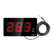 Digital Thermometer Home Electronic for Led Pool Thermometer Large Screen Temperature Detector Sauna Room Probe EU PLUG