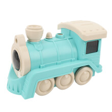 Palloncino da soffiare galleggiante Piccolo treno Giocattolo elettrico per bambini con suoni luci e musica Verde