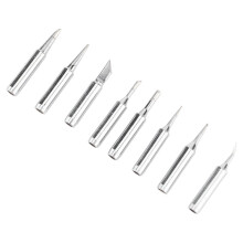 8 Stück Kupfer-Lötspitzen-Set, konisch, flach, Messer, Silber
