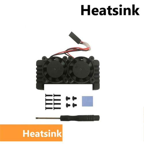 Dual Fan Aluminum Heatsink Case for Raspberry Pi Zero 2W Enhanced Cooling Durable Protection for PI0 2W Models 2