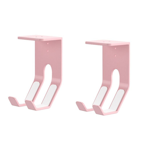 2PCS Suspended Under Table for /PS5/PS4 Game Console Storage Stand Game Controller Headphone Holder NO Punching A