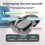 USB Rechargeable AI Wireless Mouse Silent 2.4G/ Mouse AI Voice Control for Computer/Office Dark Gray 9
