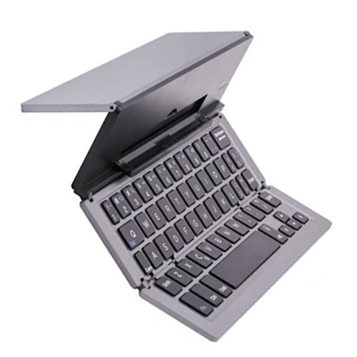 Portable  Folding  Wireless Keyboard for Fold Tablet Laptop PC Android Foldable Keypad 2