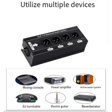 6.5TS Balanced XLR 1 in 4 Out Audio Distributor Supports Digital and Analog Audio Splitter Expander