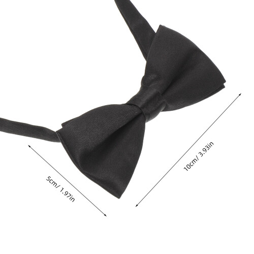 Nœud Pré-Noué Noir Ajustable Enfants Polyester 2