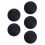 5Pcs Adjustable Elastic Black Rubber Bounce Balls for Skill Training 9
