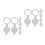 12Pcs Durable Copper Door Security Peephole Cover Privacy Home Use 5