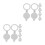 12Pcs Durable Copper Door Security Peephole Cover Privacy Home Use 7