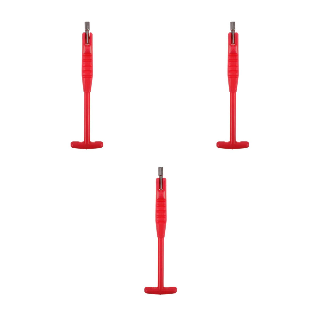 3Pcs Tire Valve Core Remover Nylon Tool For Car Valve Stem Repair Red 3713519459784