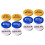 4Sets Colorful Chips Poker Game Tokens Durable Reward Chips 6