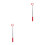 2Pcs Versatile Red Window Opening Rod for Rv Awnings and Sash Windows 6