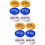 4Sets Colorful Chips Poker Game Tokens Durable Reward Chips 9