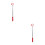 2Pcs Versatile Red Window Opening Rod for Rv Awnings and Sash Windows 1