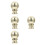 4Pcs Alloy Lamp Finial Cap Decorative Table Lamp Knobs 1