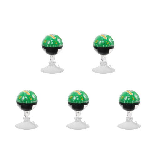 5Pcs Portable Suction Cup Compass ABS for Car Dashboard Outdoor Use 2