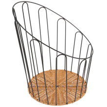 Panier De Rangement Multifonction Noir En PP Métal Robuste