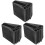 3Pièces Protège Pieds D'échelle En Caoutchouc Noir Durable Stable 1