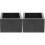 2Pcs Wooden Sake Box Multi-Purpose Cup Holder Black for Home 1