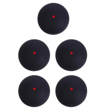 5Pcs Adjustable Elastic Black Rubber Bounce Balls for Skill Training