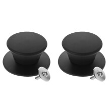 2 Count Pot Top Beads Blackish Black-Ish Kettle Lid Handle Silica Gel
