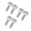 6Pcs Silver Quick Release Spring Loaded Latch Pin with Knurled Handle 1
