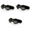 3Pcs Black Dog Sunglasses Uv Goggles with Elastic Adjustable Straps 3