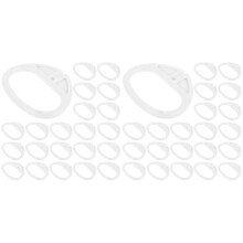 40Pcs ABS Music Box Pull String Replacement Handle White