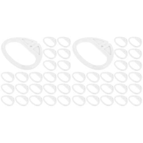 40Pcs ABS Music Box Pull String Replacement Handle White