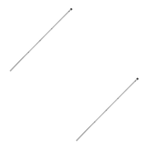 2Pcs Silver Table Soccer Poles Iron Foosball Table Parts Replacement