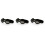3Pcs Black Dog Sunglasses Uv Goggles with Elastic Adjustable Straps 4