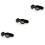 3Pcs Black Dog Sunglasses Uv Goggles with Elastic Adjustable Straps 5