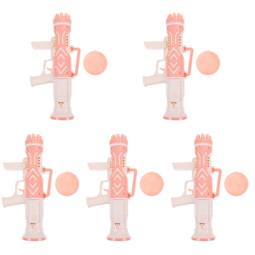 5St Schattige Roze Bubbelblaasmachine ABS Voor Kinderfeest