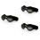 3Pcs Black Dog Sunglasses Uv Goggles with Elastic Adjustable Straps 6