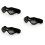 3Pcs Black Dog Sunglasses Uv Goggles with Elastic Adjustable Straps 7