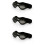 3Pcs Black Dog Sunglasses Uv Goggles with Elastic Adjustable Straps 8
